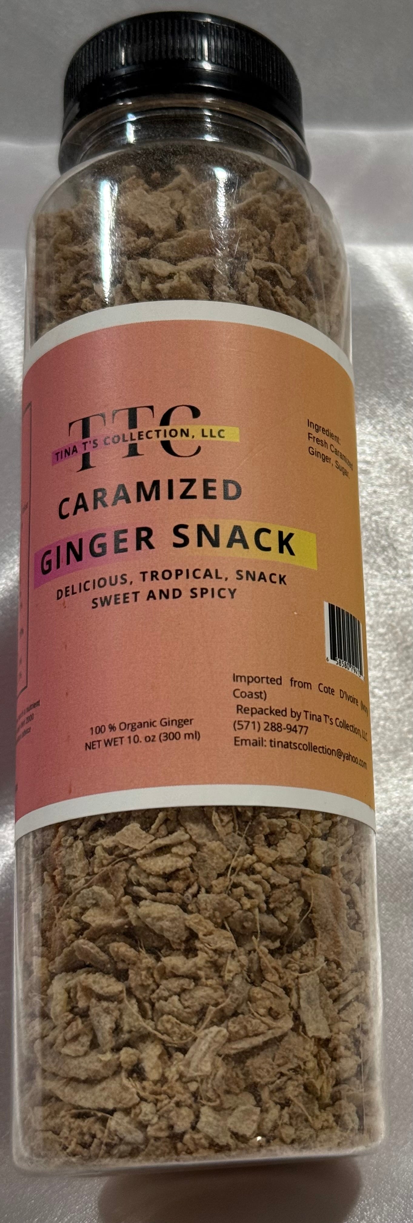 CARAMIZED GINGER SNACK 8oz
