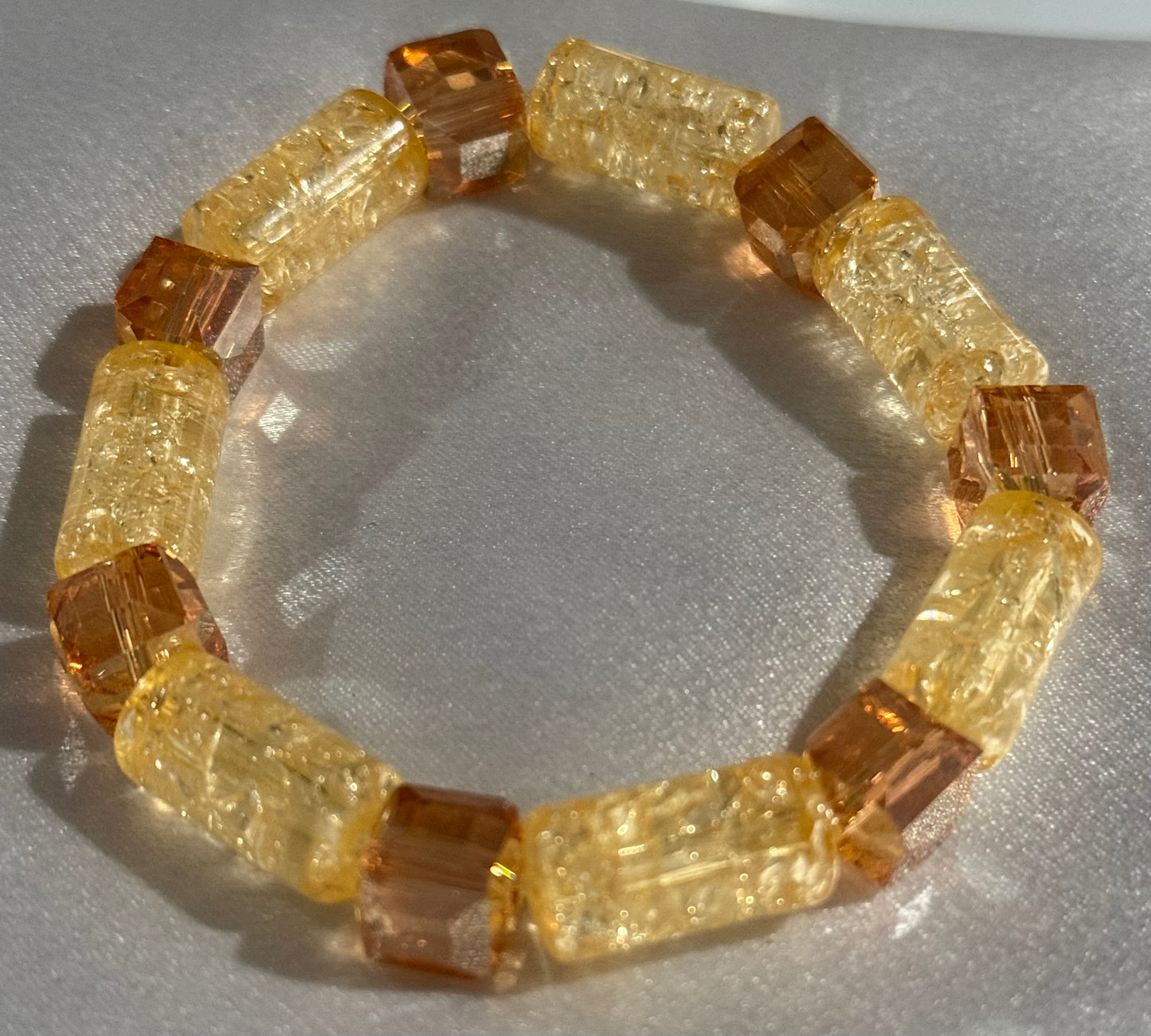 BROWN AND YELLOW BRACELET