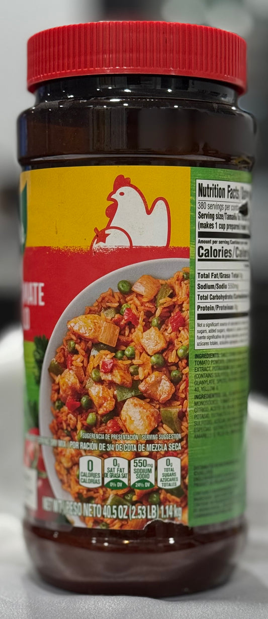 TOMATO BOUILLON WITH CHICKEN FLAVOR - 40.5 oz / 2.53 lb / 1.14 kg