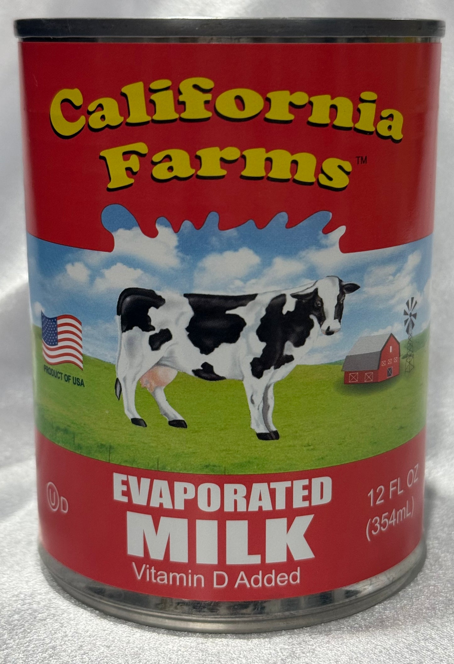 CALIFORNIA FARMS EVAPORATED MILK - 12 FL oz / 354 mL