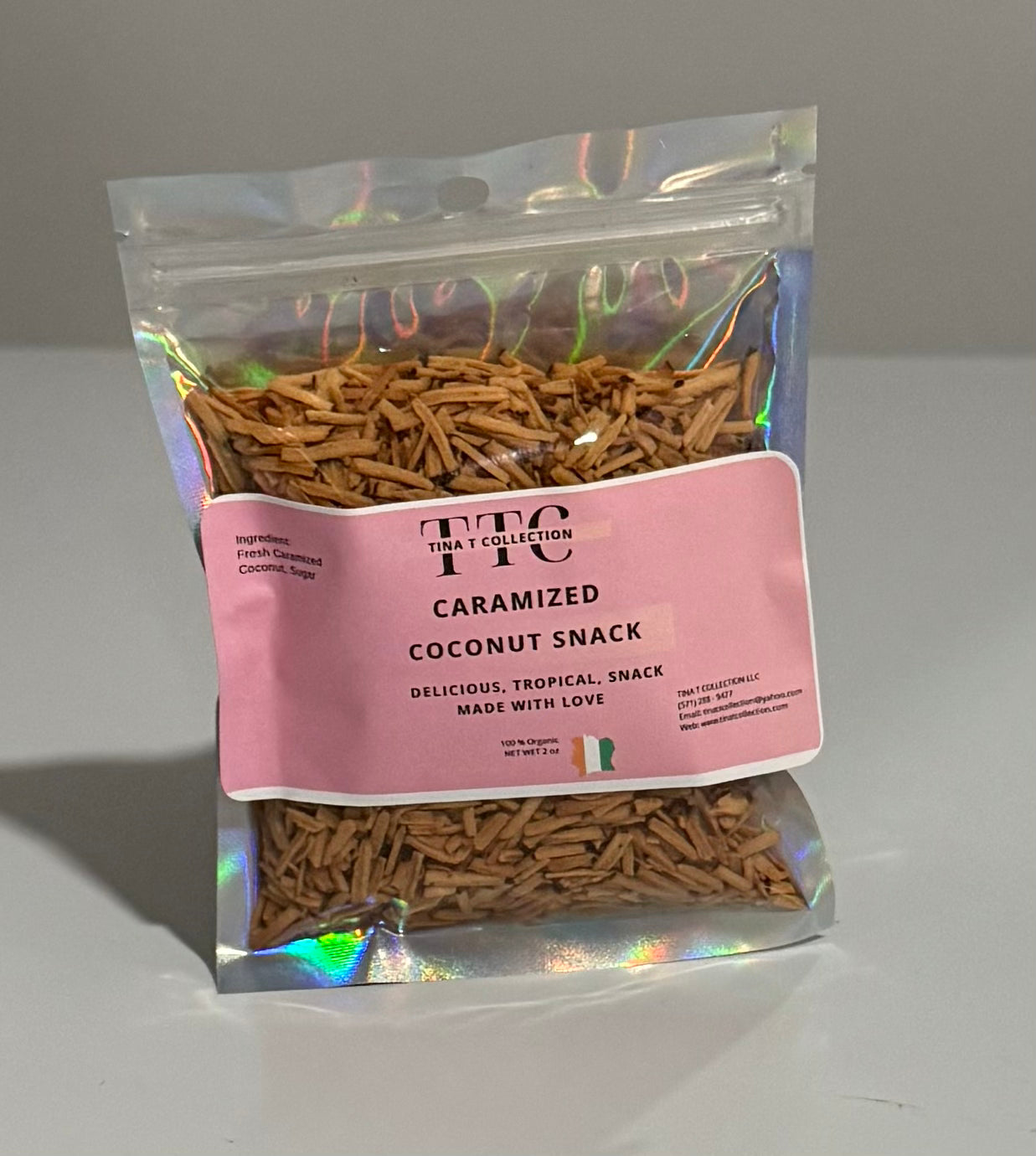 CARAMIZED COCONUT SNACK 2oz