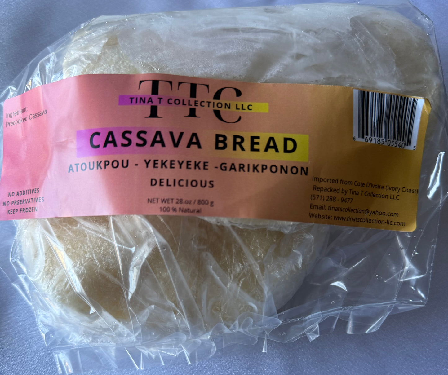 CASSAVA BREAD - YEKEYEKE - GARIKPONON