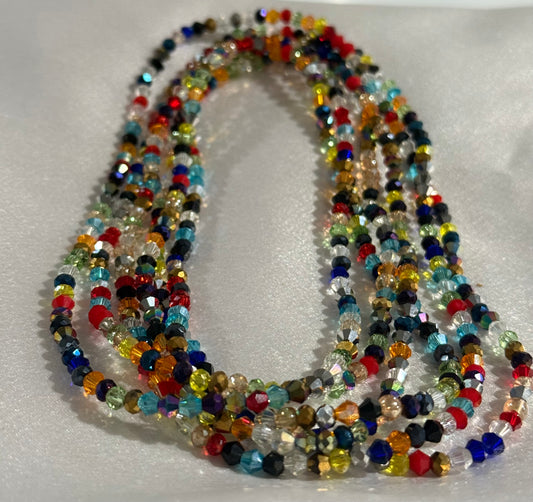 MULTICOLOR WAIST BEAD - 17 INCHES ( 47 CM)
