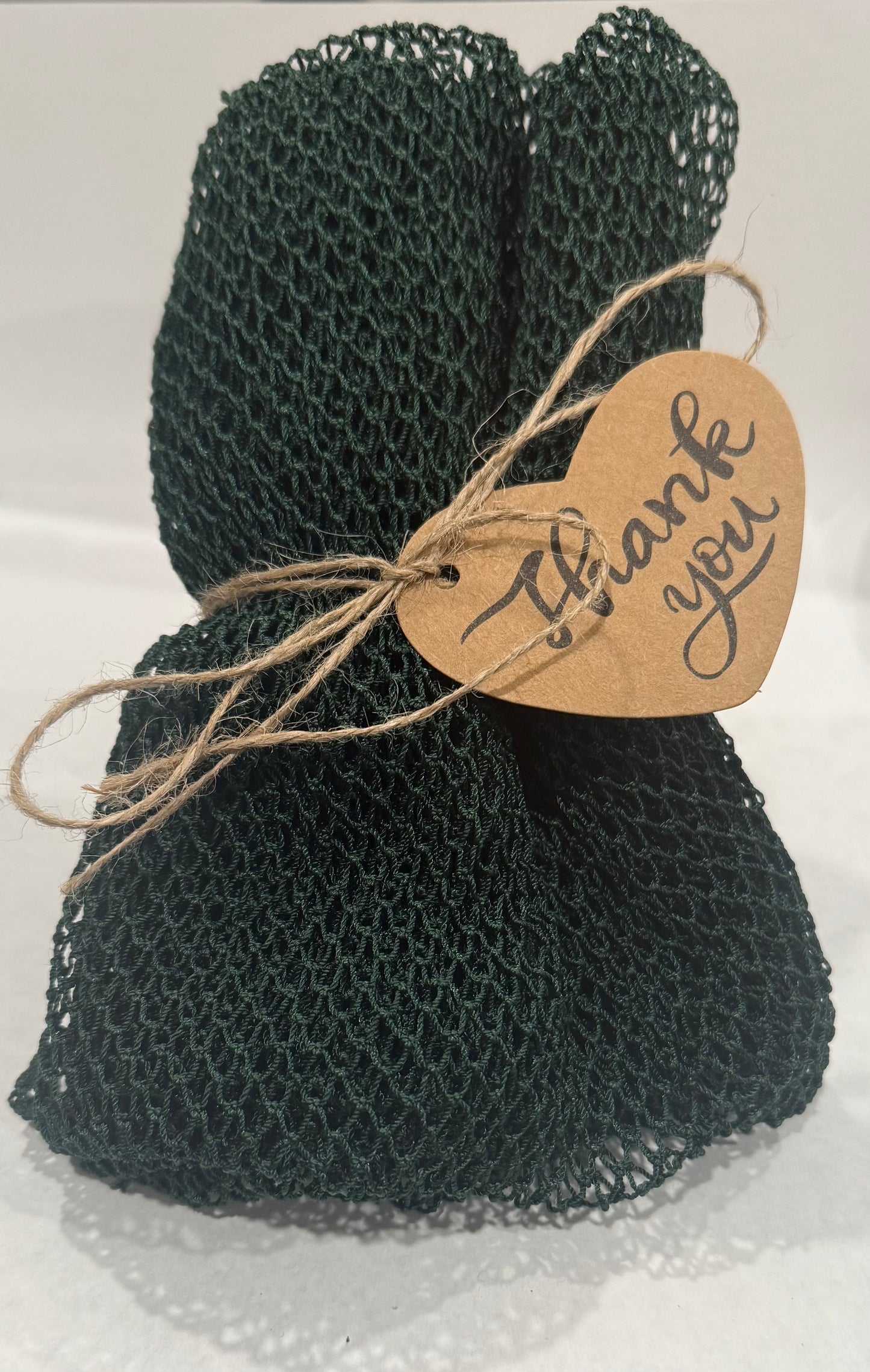 LONG AFRCAN NET BATH SPONGE / GREEN