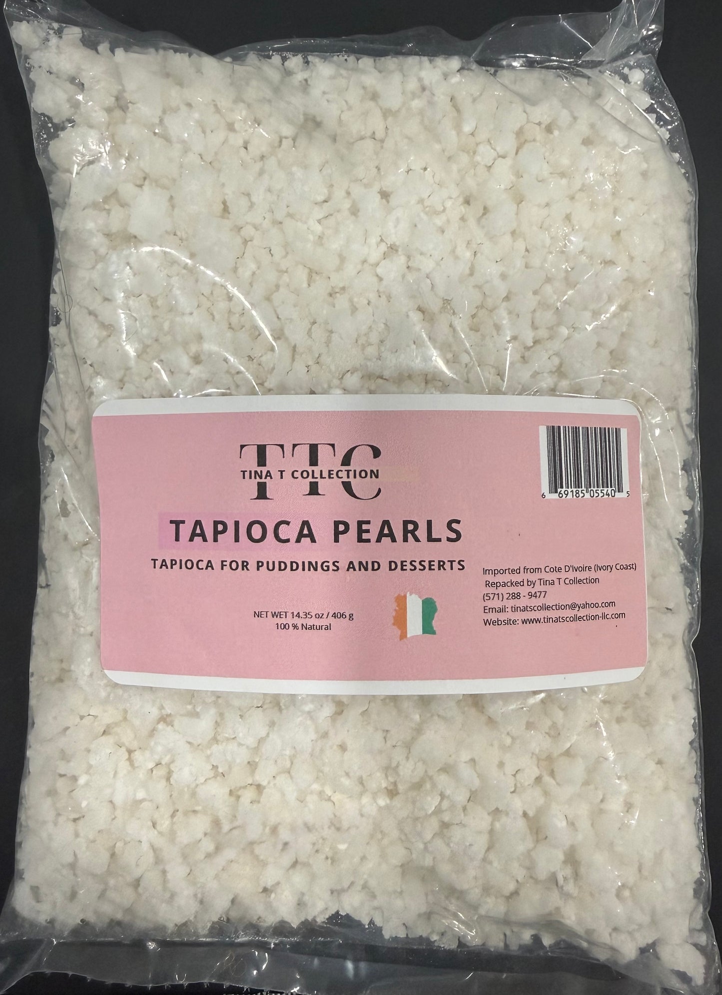 TAPIOCA PEARLS - TAPIOCA FOR PUDDINGS AND DESSERTS 14.35 oz / 406 g