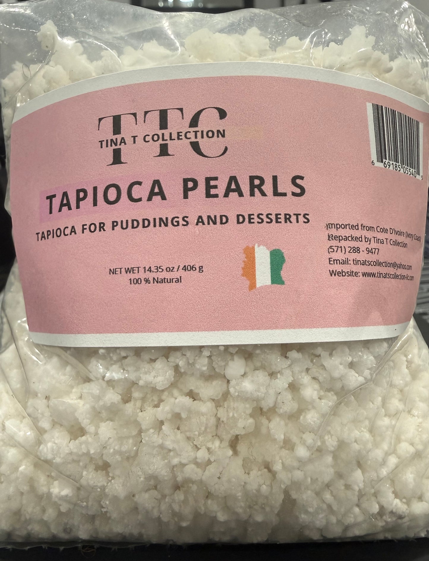 TAPIOCA PEARLS - TAPIOCA FOR PUDDINGS AND DESSERTS 14.35 oz / 406 g